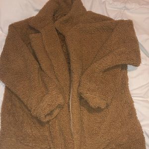 Teddy bear wool jacket